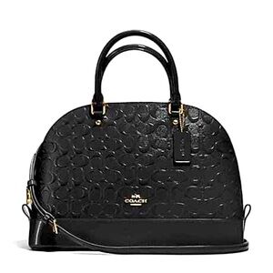 Coach Sierra Satchel debossed patent leather